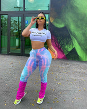 Load image into Gallery viewer, Fluorescent Color Stacked Pants
