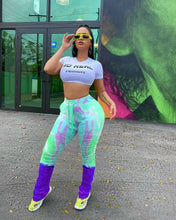 Load image into Gallery viewer, Fluorescent Color Stacked Pants
