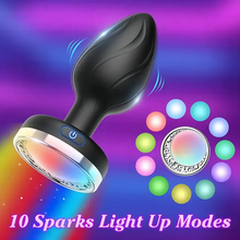 Load image into Gallery viewer, Vibrating Disco Anal Plug
