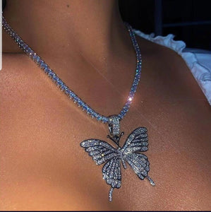 Butterfly Tennis Necklace