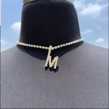 Load image into Gallery viewer, Diamond Initial Necklace
