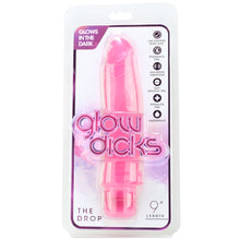 Load image into Gallery viewer, Glow D*cks 9 Inch The Drop Vibe in Pink
