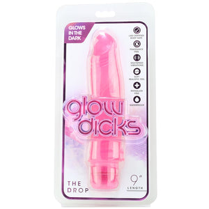 Glow D*cks 9 Inch The Drop Vibe in Pink